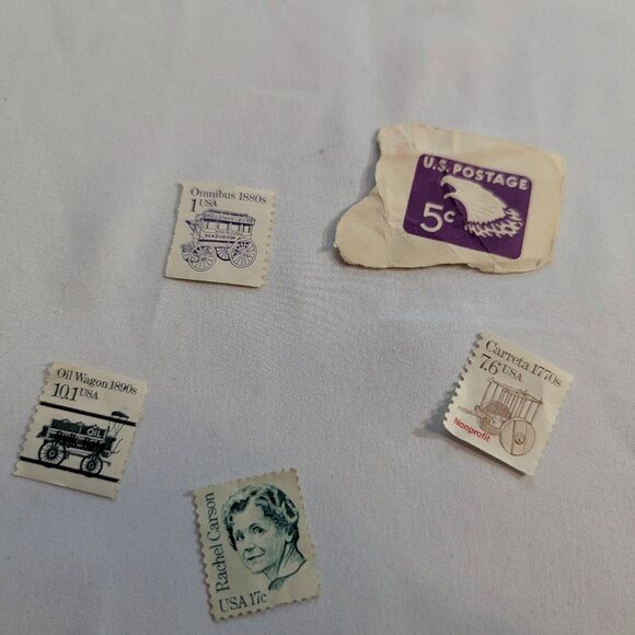 Random Old United States Postal Stamps, Non-Denominated and 1¢ -13¢ and $3 Group - Picture 12 of 13
